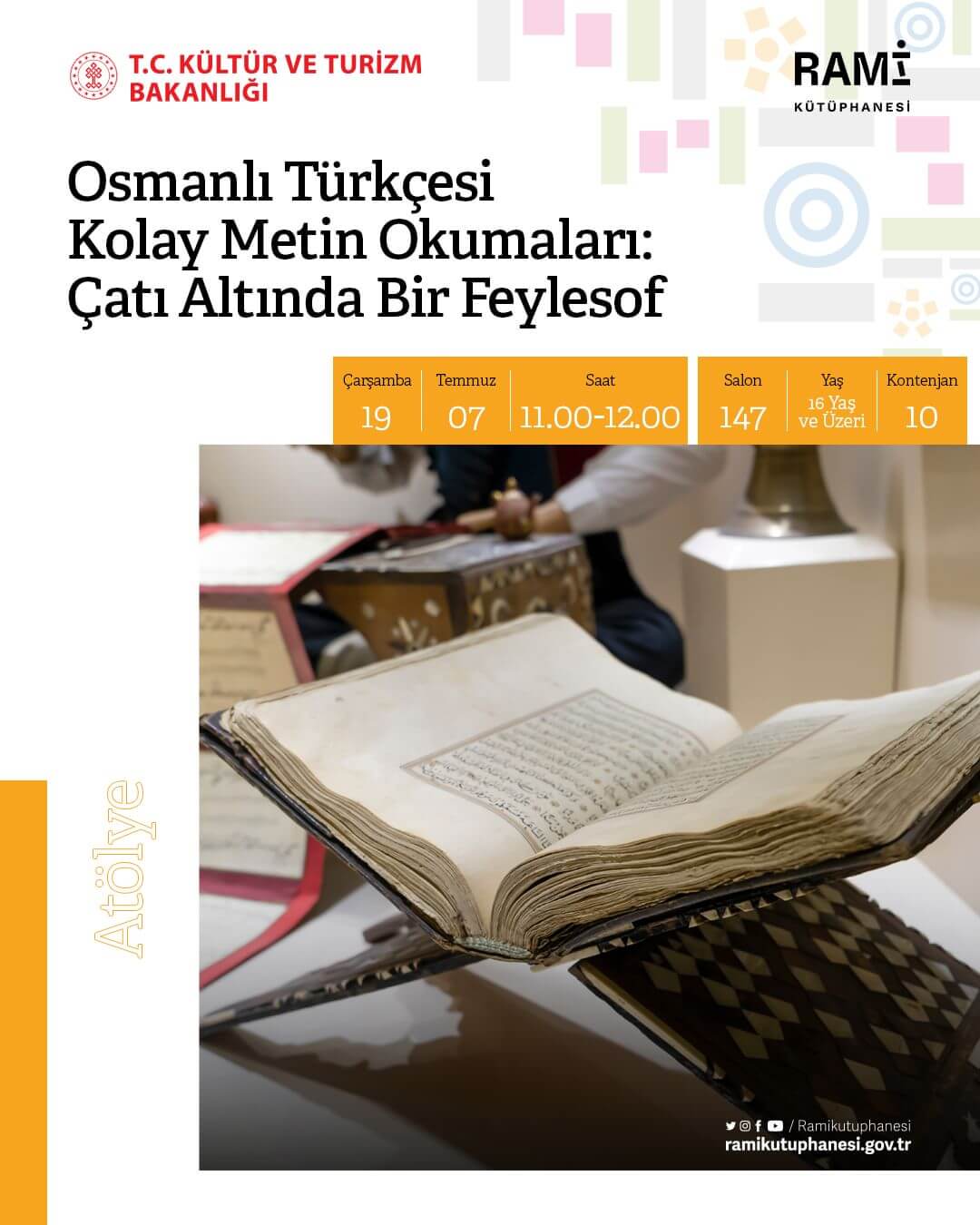 Rami Kütüphanesi - Osmanlı Türkçesi Kolay Metin Okumaları: Çatı Altında Bir Feylesof